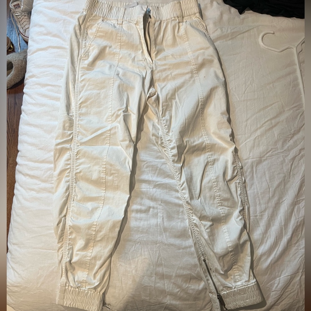 white cargo pants
